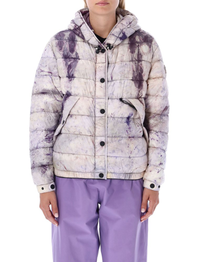 Moncler Rives Tie Dye Packable Down Puffer Jacket In Purple