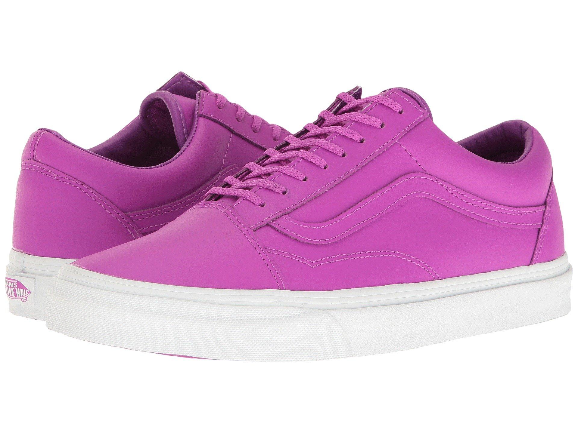 vans old skool pink leather