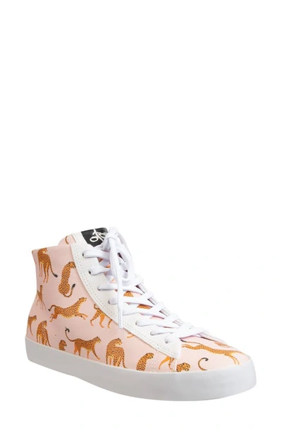 Otbt Hologram Sneakers In Cheetah In Pink