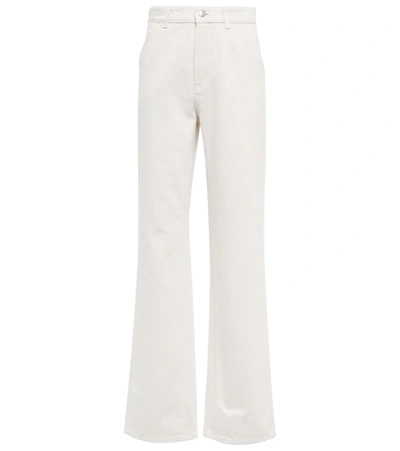 Loro Piana Releigh High-rise Straight-leg Jeans In Marzipan White