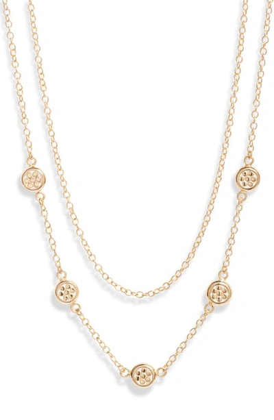 Anna Beck Multistrand Station Necklace In Gold