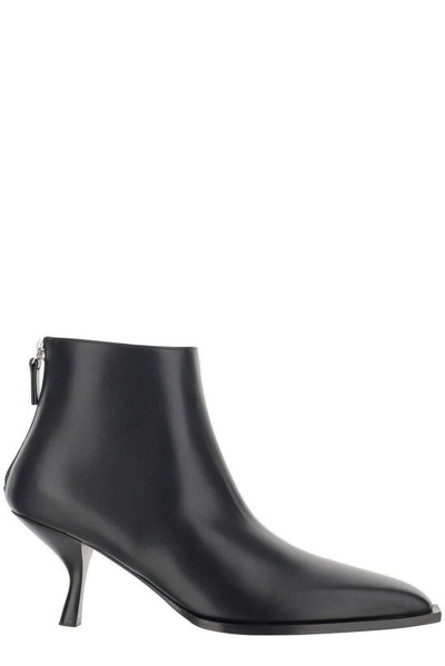 The Row 65mm Coco Leather Ankle Boots In Black