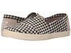 Toms Avalon Slip-on In Black Tan Woven Check