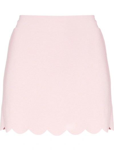 Marysia Pink Morton Scallop Edge Mini Skirt