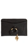 See By Chloé Hana Leather Cardholder In Black