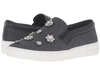 Michael Michael Kors Keaton Slip-on In Charcoal Flannel/nappa/brooches