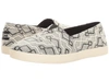 Toms Avalon Slip-on In Black Diamond Jacquard