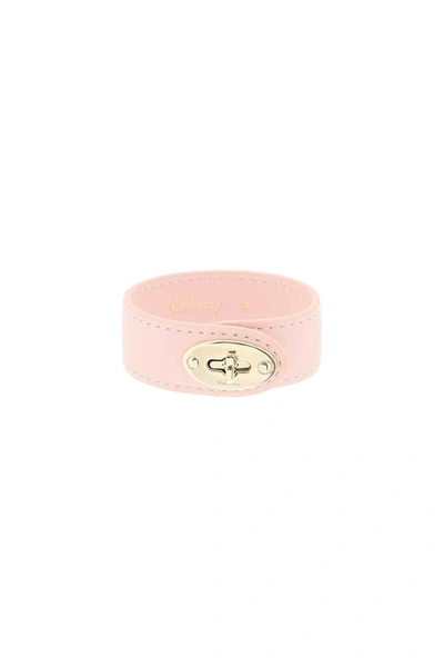 Mulberry Leather Bayswater Bracelet In Pink