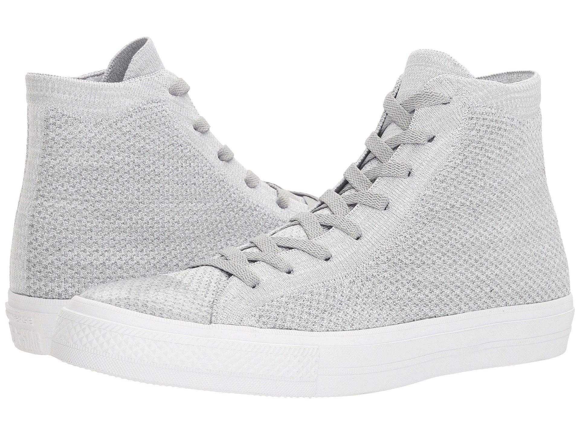 Converse Chuck Taylor® All Star® X Nike Flyknit Hi, Grey/grey/white |  ModeSens