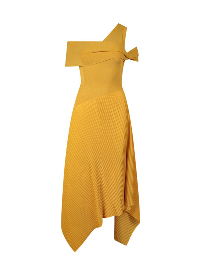 Az Factory Sundance Asymmetric Maxi Dress In Yel Yellow