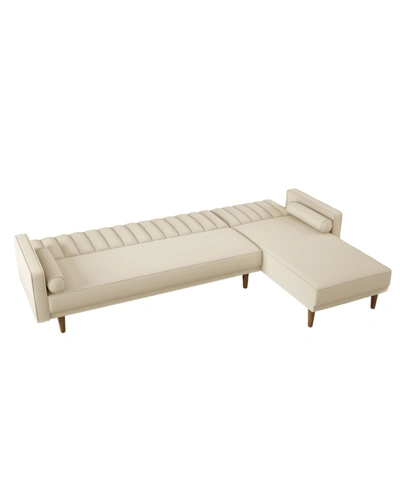 Gold Sparrow Sonoma Convertible Sofa Bed Sectional In Beige