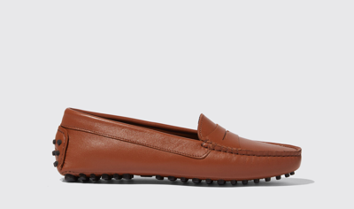 Scarosso Ashley Slippers In Cognac - Calf