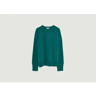 Tricot Recycled Cashmere Sweater In Bottle Green