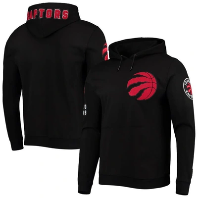 Pro Standard Black Toronto Raptors Chenille Team Pullover Hoodie