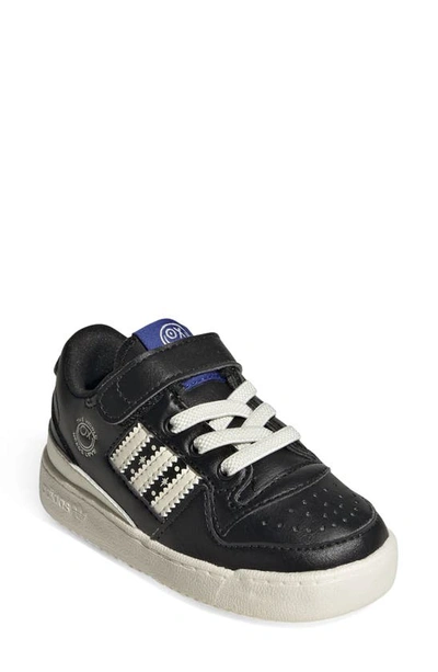 Adidas Originals Kids' Forum Low El I Sneaker In Black/ Cream White