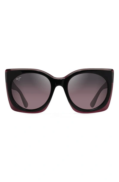 Maui Jim Pakalana 53mm Polarized Plus2® Cat Eye Sunglasses In Crl