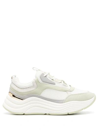 Mallet Womens Cyrus Chunky Sole Trainer In Aloe In Weiss
