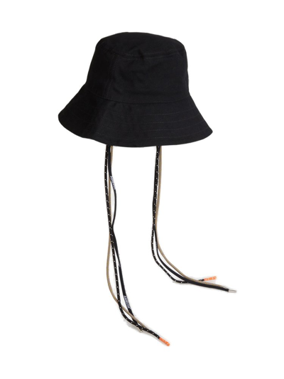 Ambush Multicord Quilted Nylon Bucket Hat In Black