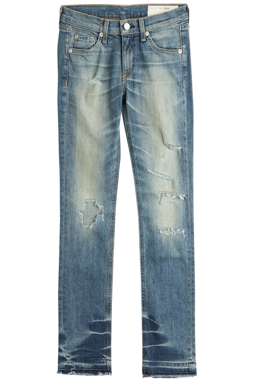 Rag & Bone Cropped Jeans With Distressed Finish | ModeSens