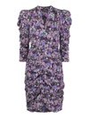 Isabel Marant Womens Multicolor Other Materials Dress In Purple