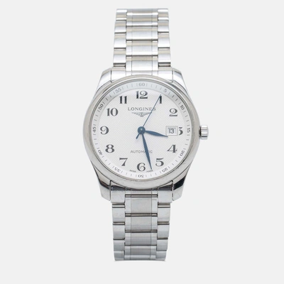 Pre-owned Longines Silver Stainless Steel Master Collection L2.793.4 Men's Wristwatch 40 Mm