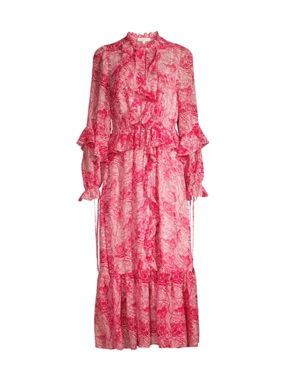 Ted baker pink long sleeve dress sale