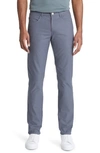 Peter Millar Brentwood Five Pocket Performance Flannel Pants In Iron