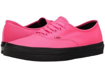 Vans Authentic™ In (black Outsole) Neon Pink/black | ModeSens