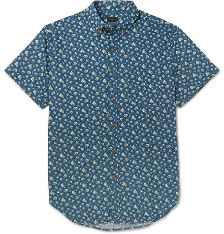 J.crew Slim-fit Floral-print Cotton Shirt | ModeSens