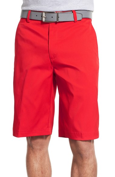 Nike Flat Front Golf Shorts In University Red/ University Red | ModeSens