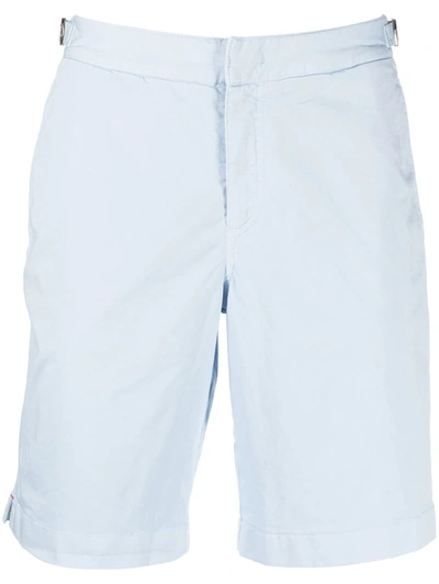 Orlebar Brown Dane Ii Stretch Cotton-twill Shorts In Light Blue