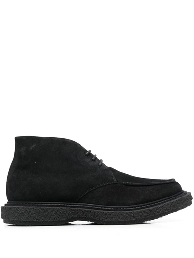Officine Creative Bullet Suede Ankle Boots In Schwarz
