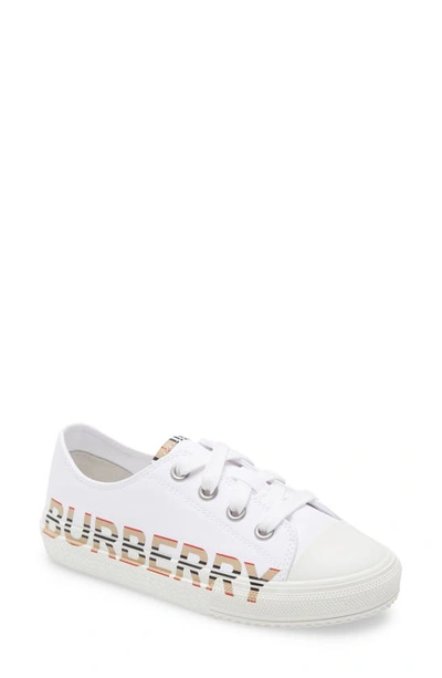 Burberry Kids' Mini Larkhall Sneaker In White | ModeSens