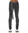 Cult Of Individuality Punk Super Skinny Jeans In Black Coated