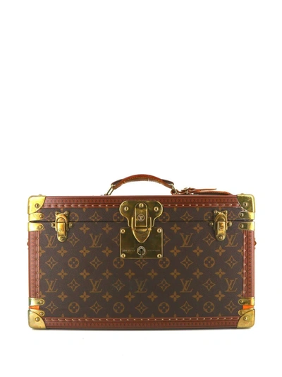 Pre-owned Louis Vuitton 1990  Malle À Livres Trunk In 褐色