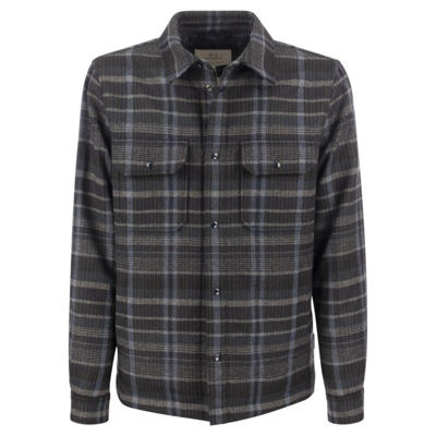 Woolrich Checkered Button In Multi