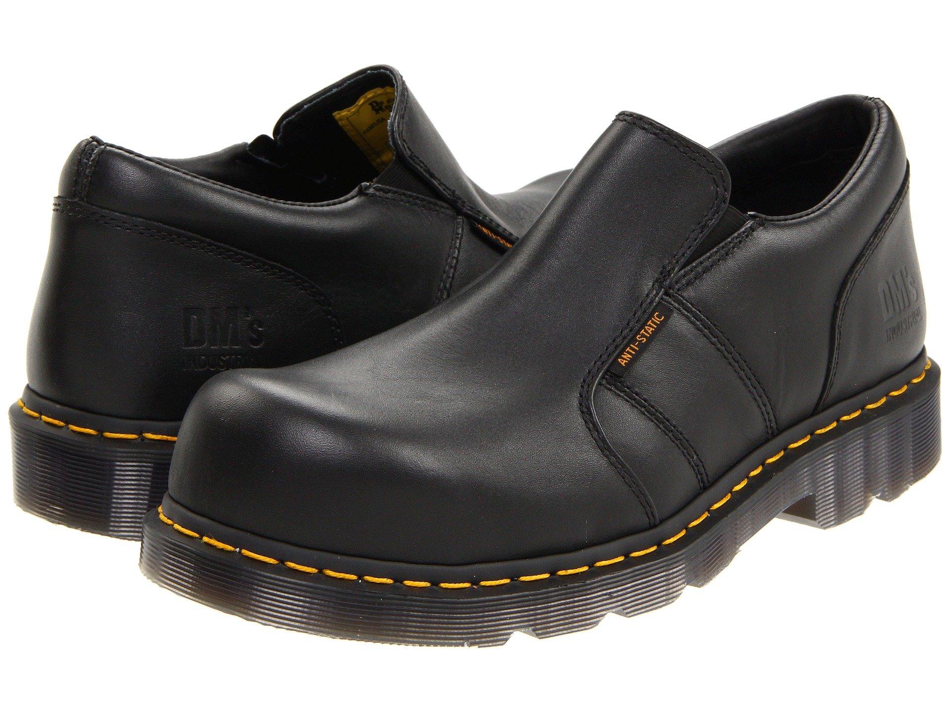 dr martens black industrial full grain