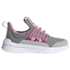 Adidas Originals Adidas Little Kids' Lite Racer Adapt 5.0 Stretch Lace Casual Shoes In Grey/grey/magenta