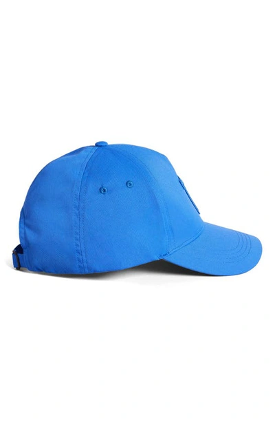 Ted Baker Branded Wool-blend Baseball Cap In Brt-blue