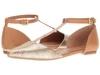 Calvin Klein Ghita In Gold Finch Metallic Leather