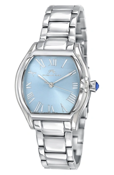 Porsamo Bleu Celine Bracelet Watch, 33.5mm X 40mm In Silver-baby Blue