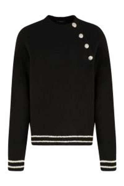 Balmain Sweater  Men Color Black In Noir