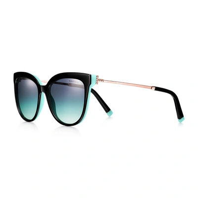 Tiffany Co Tiffany T Cat Eye Sunglasses In Black Acetate And