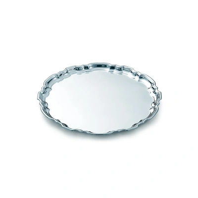Tiffany & Co Chippendale Round Tray In Sterling Silver