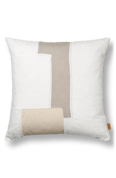 Ferm Living Part Cushion In White,beige
