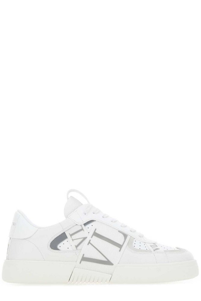 Valentino Garavani White Vl7n Low Top Leather Sneakers