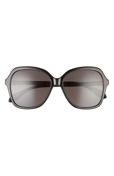 Mohala Eyewear Hiilawe Special Low 56mm Polarized Oval Sunglasses In Black Lava
