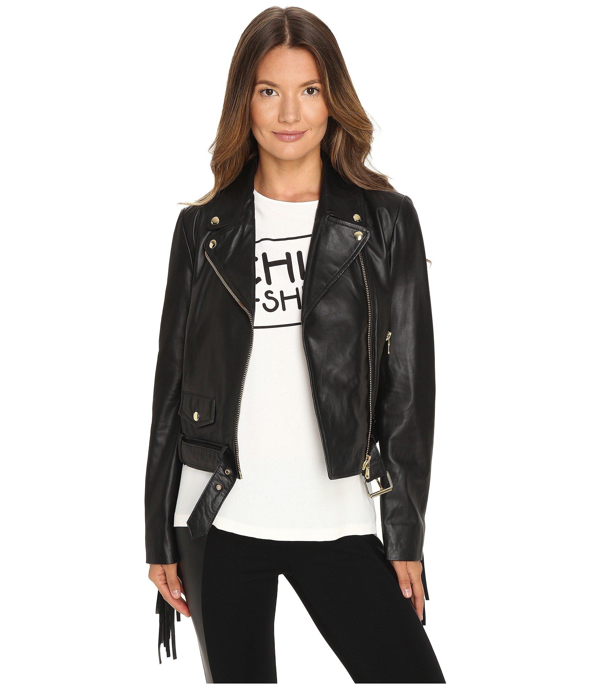 moschino leather jacket