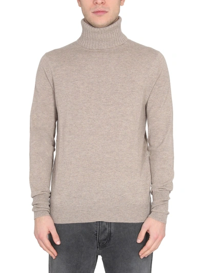 Ballantyne Turtleneck Wool Sweater In Dove