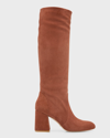 Stuart Weitzman Women's Yuliana 60 Suede Knee-high Boots In Capuccino